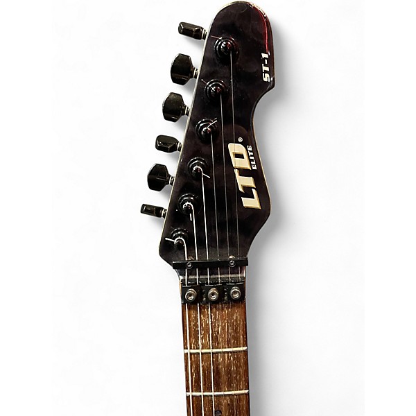 Used ESP LTD Elite ST-1 Trans Black Solid Body Electric Guitar