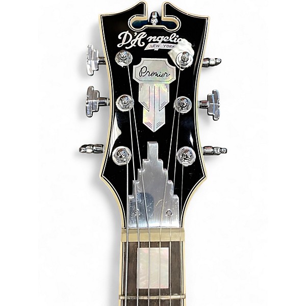 Used D'Angelico Premier Series DC Blue Burst Hollow Body Electric Guitar