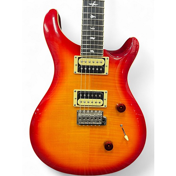 Used 2020s PRS SE Custom 24 Cherry Sunburst Solid Body Electric Guitar