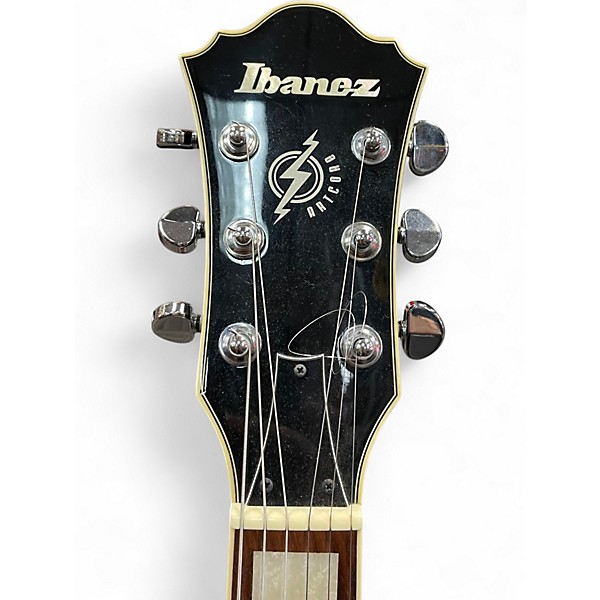 Used 2010s Ibanez AFS75 Artcore Black Hollow Body Electric Guitar