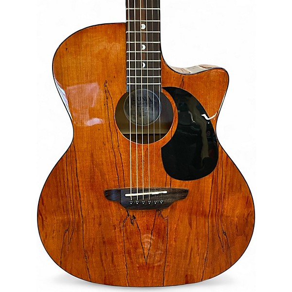 Used Luna Gypsy Spalt Acoustic Natural Acoustic Guitar