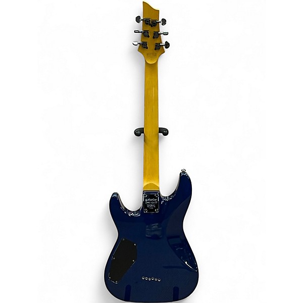 Used Schecter Guitar Research Omen 6 Blue Solid Body Electric Guitar