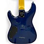 Used Schecter Guitar Research Omen 6 Blue Solid Body Electric Guitar