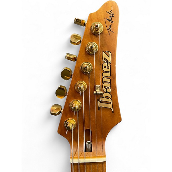 Used Ibanez Prestige Series TQM1 Tom Quayle Signature Natural Solid Body Electric Guitar