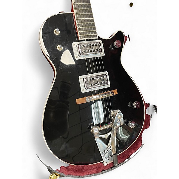 Used 2017 Gretsch Guitars G6128T Duo Jet Black Solid Body Electric Guitar