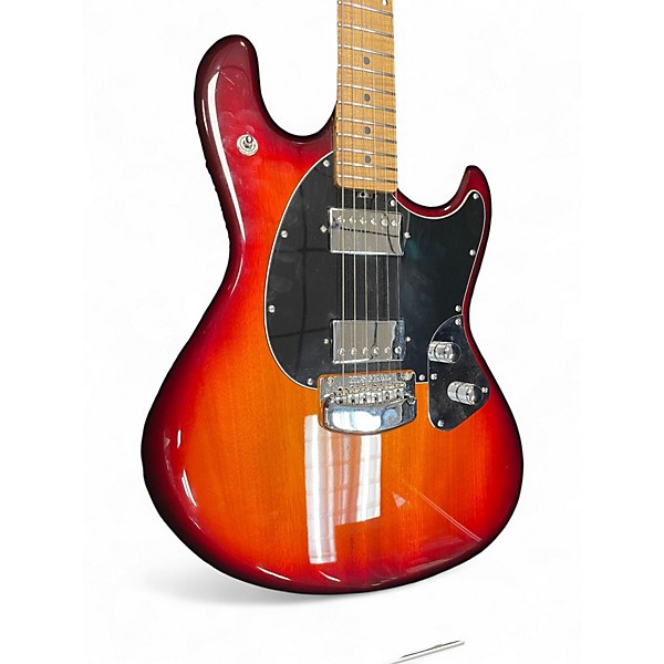 Used 2021 Ernie Ball Music Man STINGRAY RS HH GUITAR BURNT AMBER Solid Body Electric Guitar