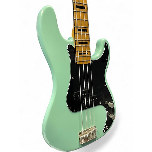 Used 2024 Squier Classic Vibe 1970S Precision Bass Seafoam Green Electric Bass Guitar