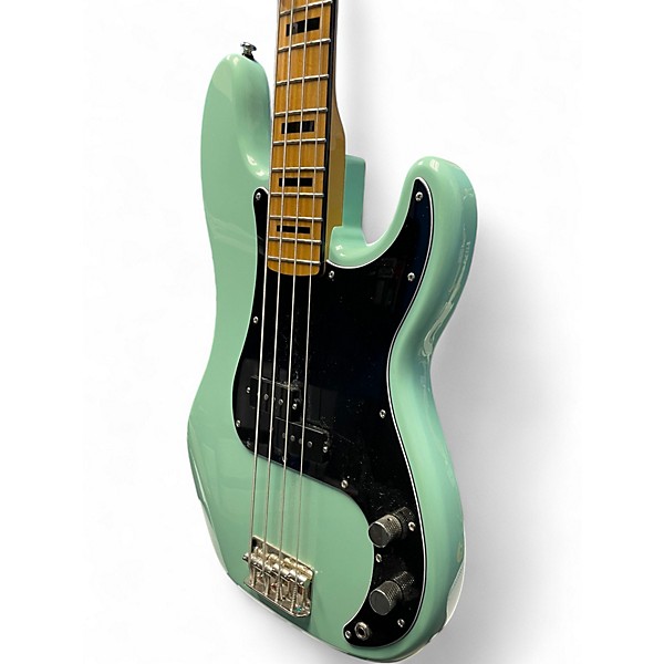 Used 2024 Squier Classic Vibe 1970S Precision Bass Seafoam Green Electric Bass Guitar