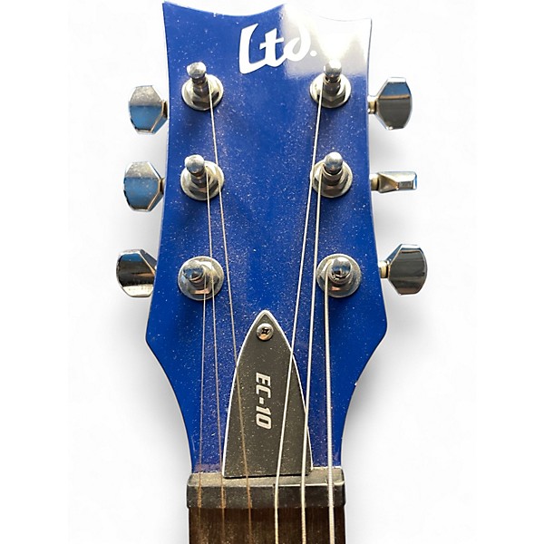 Used ESP LTD EC10 Blue Solid Body Electric Guitar