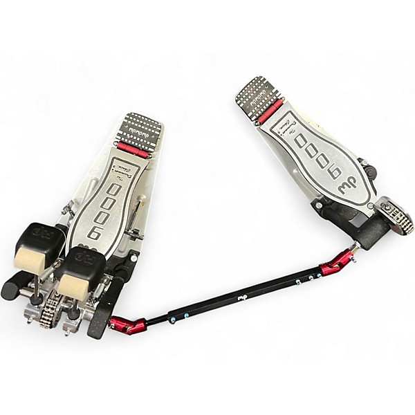 Used DW 9000 Series Double Double Bass Drum Pedal