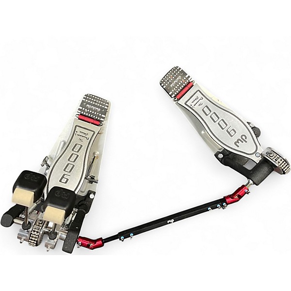 Used DW 9000 Series Double Double Bass Drum Pedal