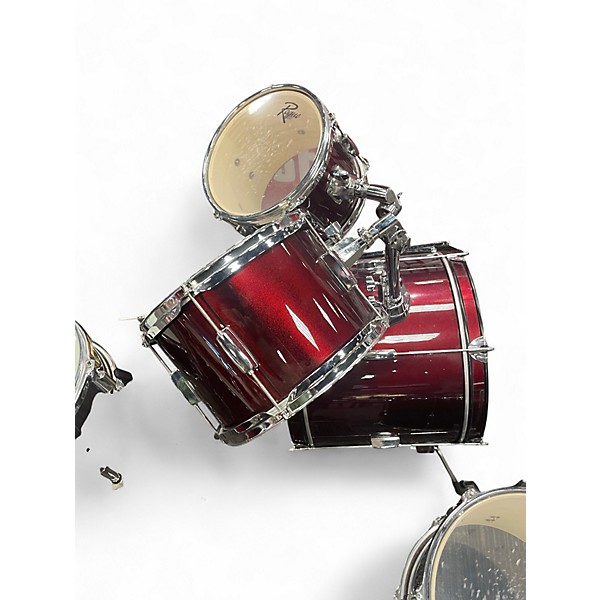 Used Rogue 5 Piece big kicker red Drum Kit