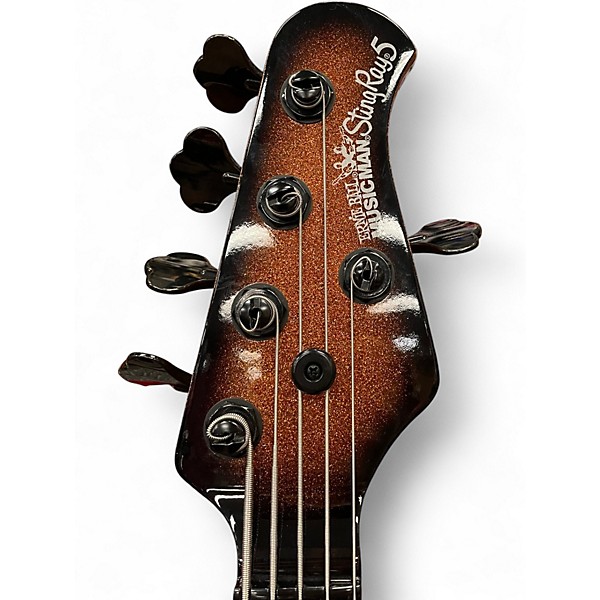 Used Ernie Ball Music Man StingRay Special HH LIMITED EDITION HARVEST ORANGE Electric Bass Guitar
