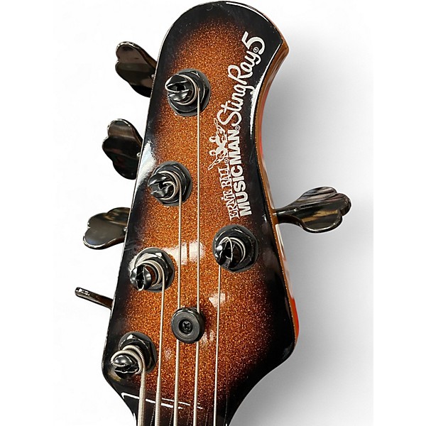 Used Ernie Ball Music Man StingRay Special HH LIMITED EDITION HARVEST ORANGE Electric Bass Guitar
