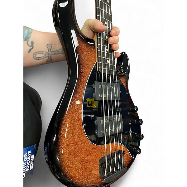 Used Ernie Ball Music Man StingRay Special HH LIMITED EDITION HARVEST ORANGE Electric Bass Guitar