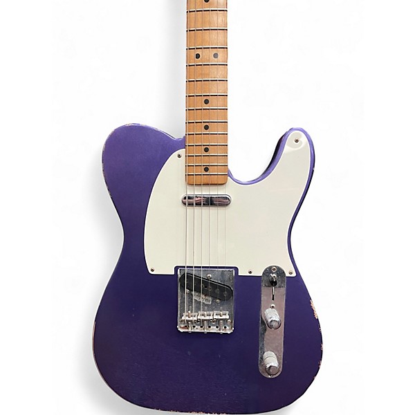 Used Fender Road Worn 1950S Telecaster PURPLE METALLIC Solid Body Electric Guitar