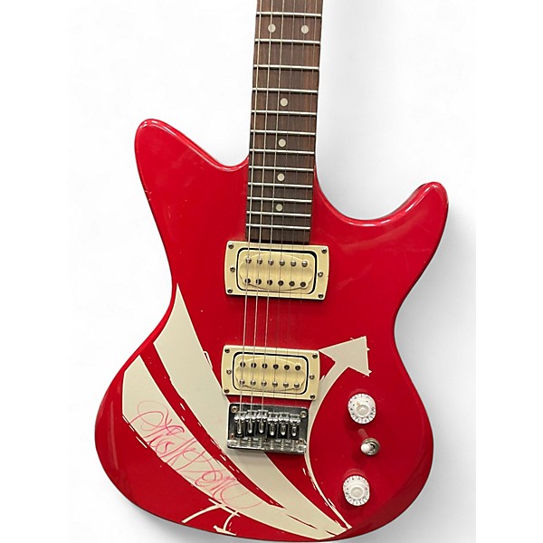 Used First Act ME579 RED AND WHITE Solid Body Electric Guitar