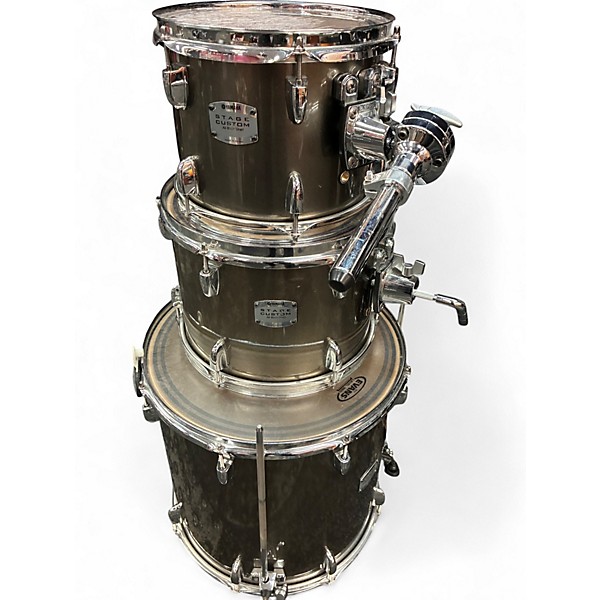 Used Yamaha 4 Piece Stage Custom Silver Drum Kit