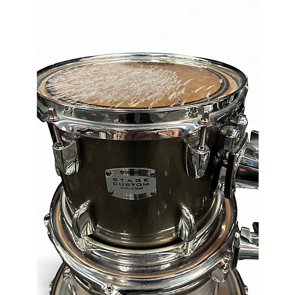 Used Yamaha 4 Piece Stage Custom Silver Drum Kit