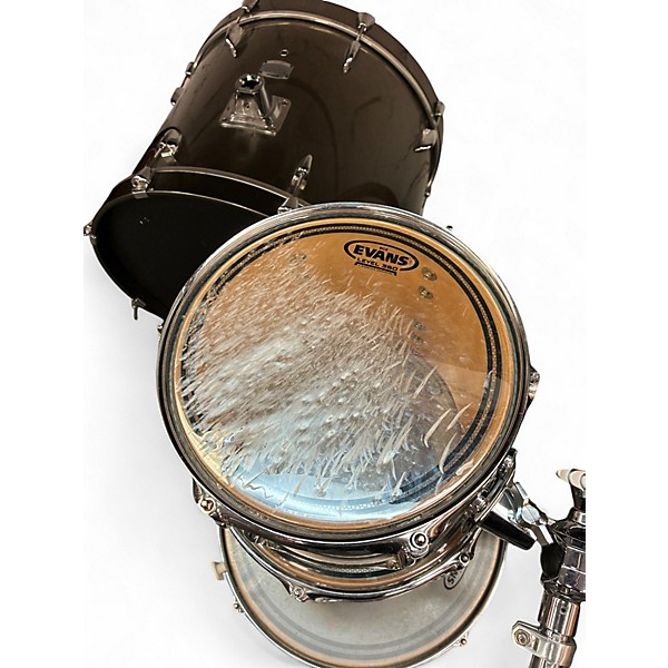 Used Yamaha 4 Piece Stage Custom Silver Drum Kit