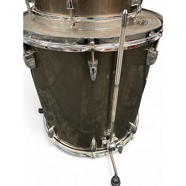 Used Yamaha 4 Piece Stage Custom Silver Drum Kit