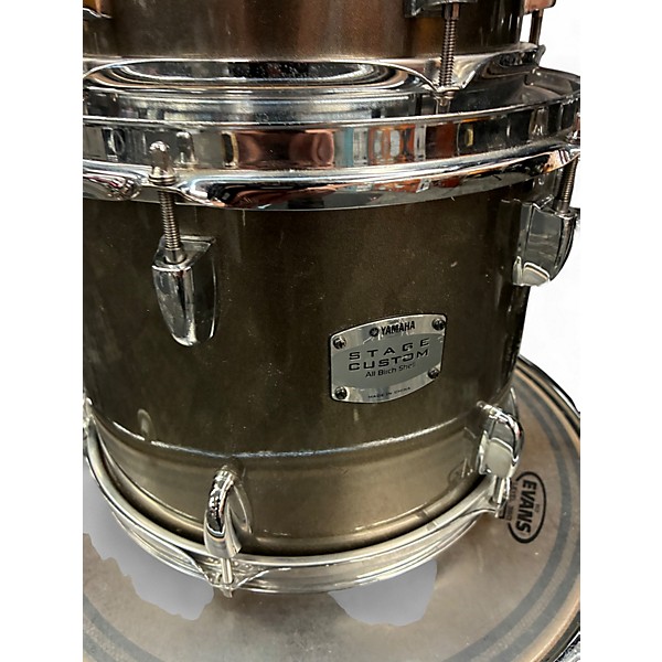 Used Yamaha 4 Piece Stage Custom Silver Drum Kit