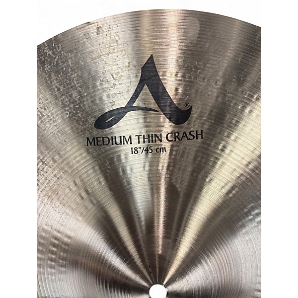 Used Zildjian 18in A Series Medium Thin Crash Cymbal