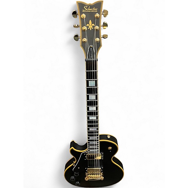 Used Schecter Guitar Research SOLO II CUSTOM LEFT HANDED Satin Black Solid Body Electric Guitar