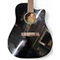 Used Fender CD140SCE Black Acoustic Electric Guitar