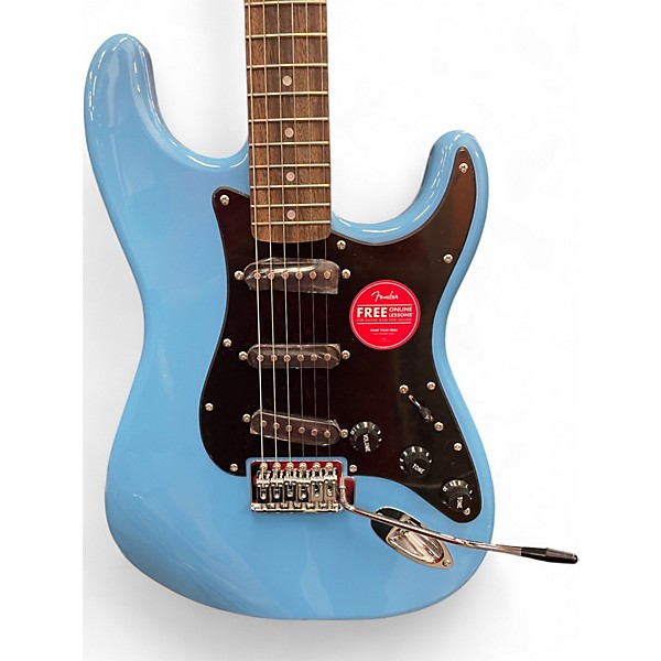 Used Squier Sonic Stratocaster California Blue Solid Body Electric Guitar