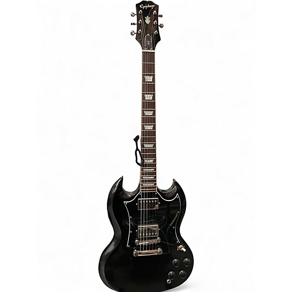 Used 2011 Epiphone SG Standard Black Solid Body Electric Guitar