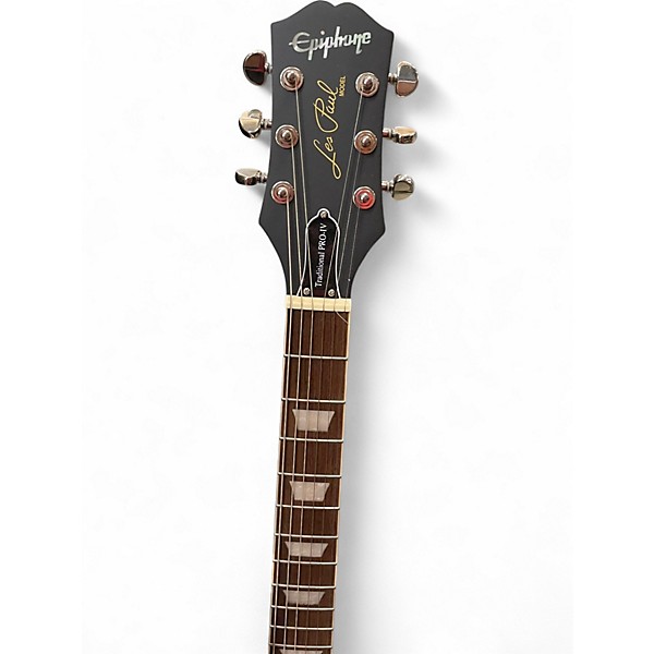 Used Epiphone Les Paul Traditional Pro IV Ebony Solid Body Electric Guitar