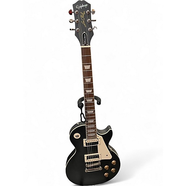 Used Epiphone Les Paul Traditional Pro IV Ebony Solid Body Electric Guitar