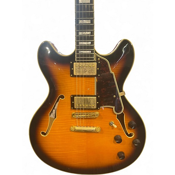 Used D'Angelico EX-DC/SP 2 Color Sunburst Hollow Body Electric Guitar