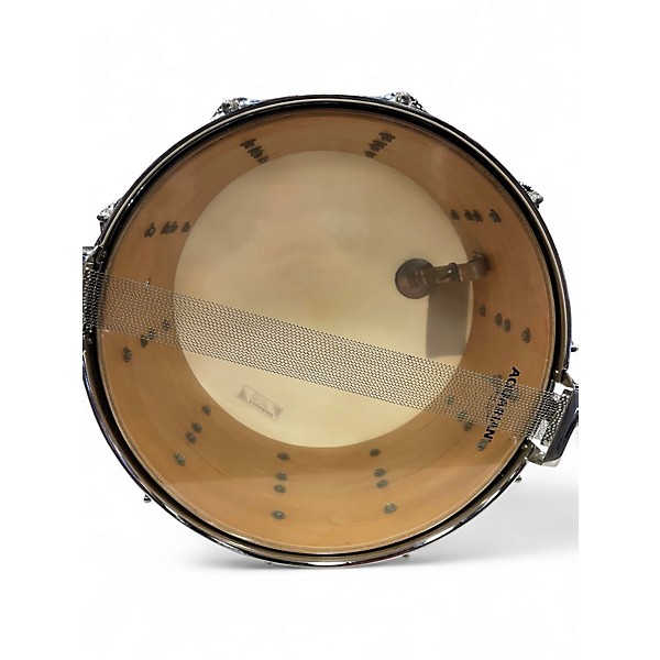 Used Corder 8X14 Chrome over Maple snare drum Chrome Drum