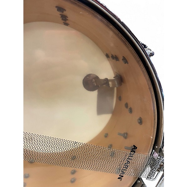 Used Corder 8X14 Chrome over Maple snare drum Chrome Drum