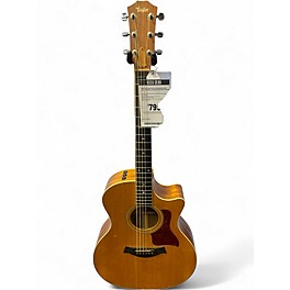 Used Taylor 414 CE L4 (CRACKED FIXED AS IS) Natural Acoustic Electric Guitar