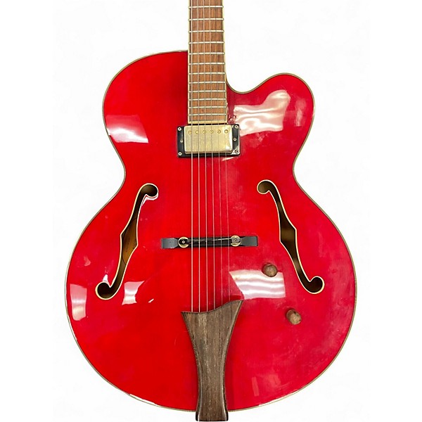 Used Hofner HI J5 Red Hollow Body Electric Guitar