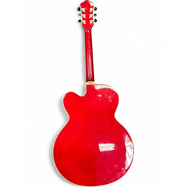 Used Hofner HI J5 Red Hollow Body Electric Guitar
