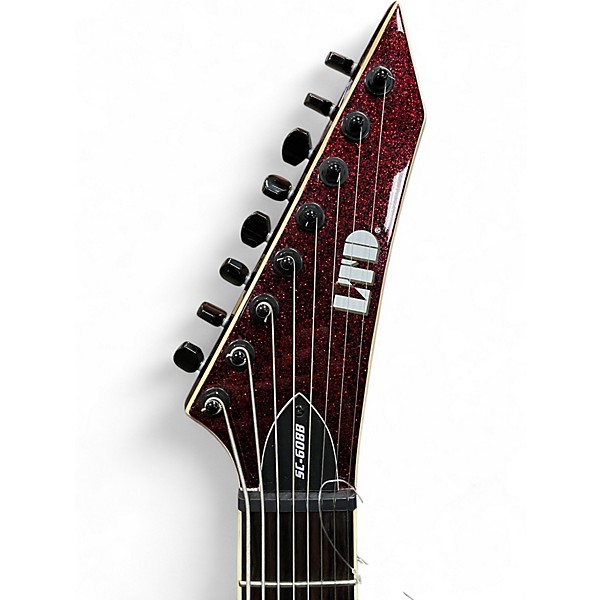 Used ESP LTD SC607B 7 String Baritone CHERRY SPARKLE Solid Body Electric Guitar