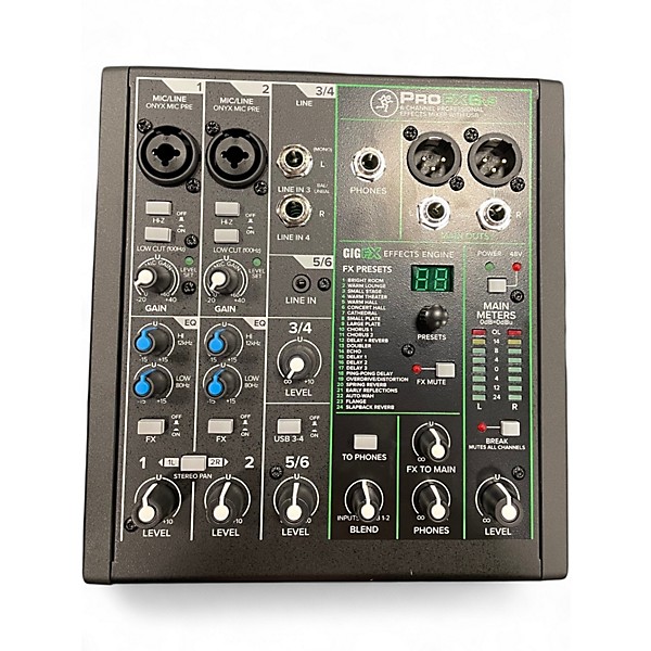 Used Mackie PROFX6V3 Unpowered Mixer