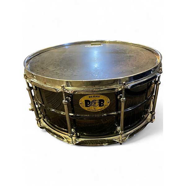 Used Pork Pie 14X6.5 BIG BLACK BRASS Black Drum