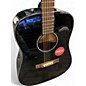 Used Fender CD60 Dreadnought w/case  Black Acoustic Guitar