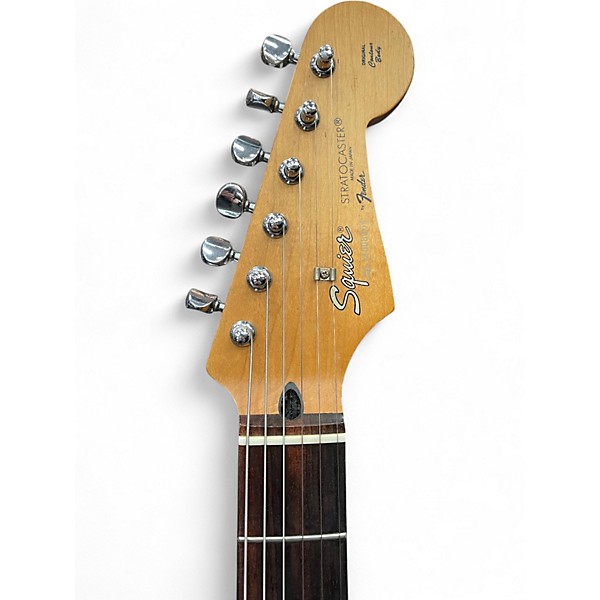 Used Squier Wayne's World Stratocaster White Solid Body Electric Guitar