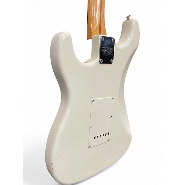 Used Squier Wayne's World Stratocaster White Solid Body Electric Guitar