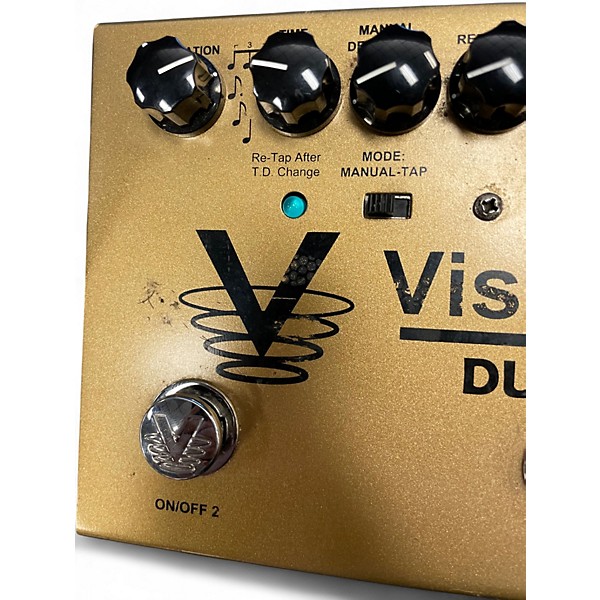 Used Visual Sound V3DTD Dual Tap Delay Effect Pedal