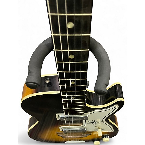 Vintage 1960s Harmony STRATOTONE 2 Color Sunburst Hollow Body Electric Guitar