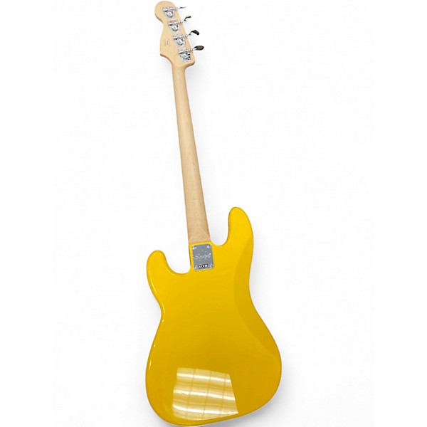 Used Squier Precision Bass yellow Electric Bass Guitar