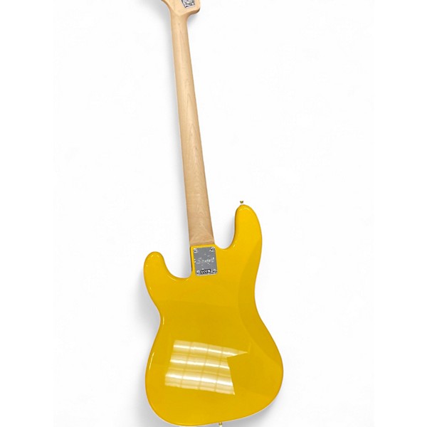 Used Squier Precision Bass yellow Electric Bass Guitar