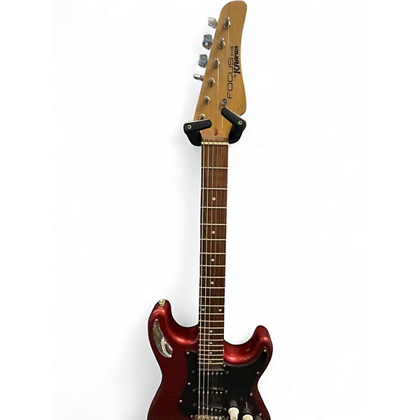 Used Kramer FOCUS 111S RED SPARKLE Solid Body Electric Guitar
